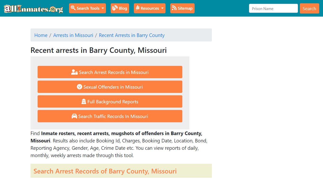 Recent arrests in Barry County, Missouri | Mugshots, Rosters, Inmates ...